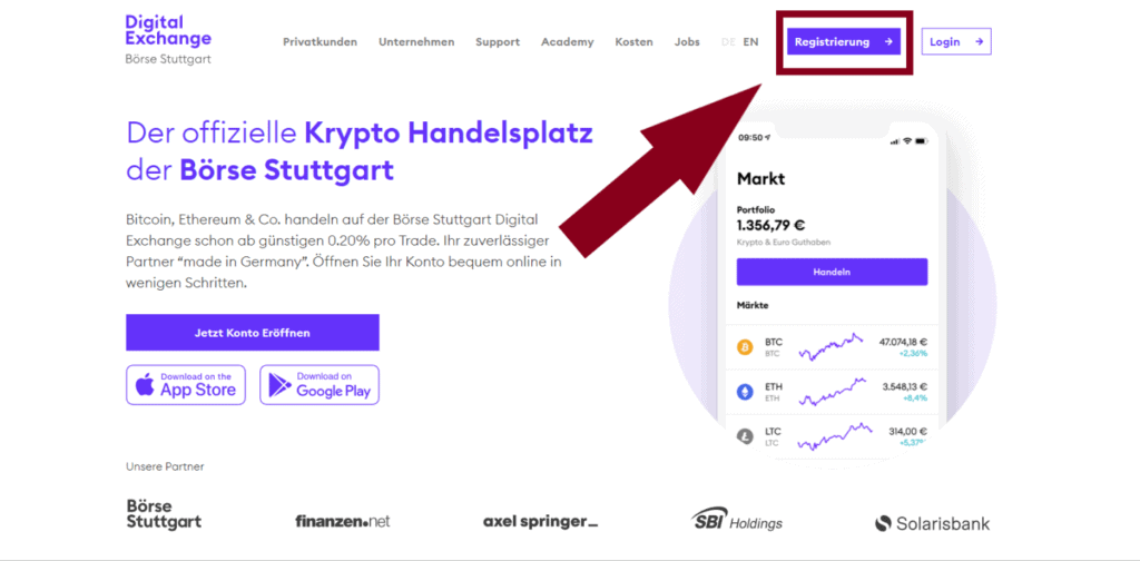 bsdex registrierung