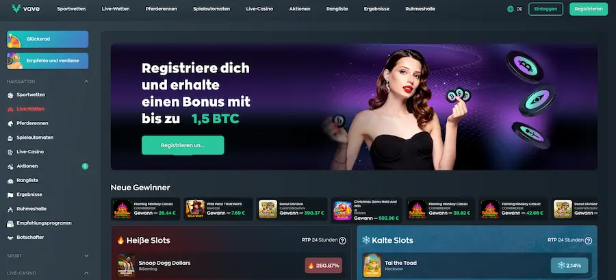 Vave Krypto Casino