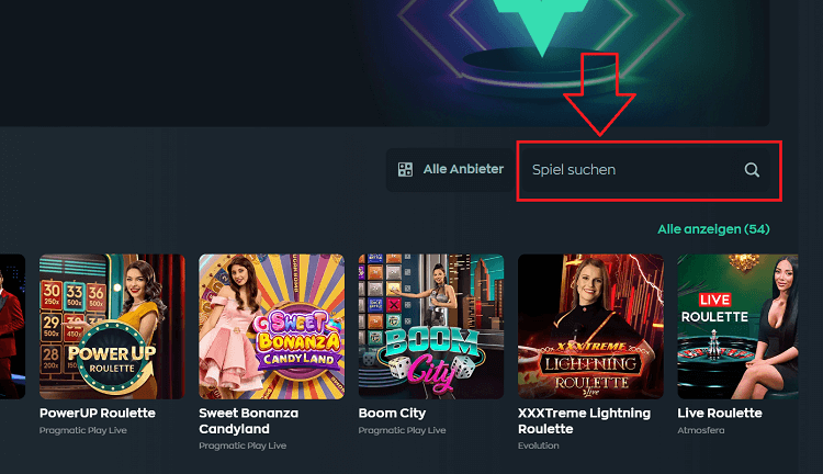 Vave Suchfunktion