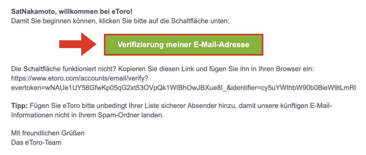 eToro Verifizierung
