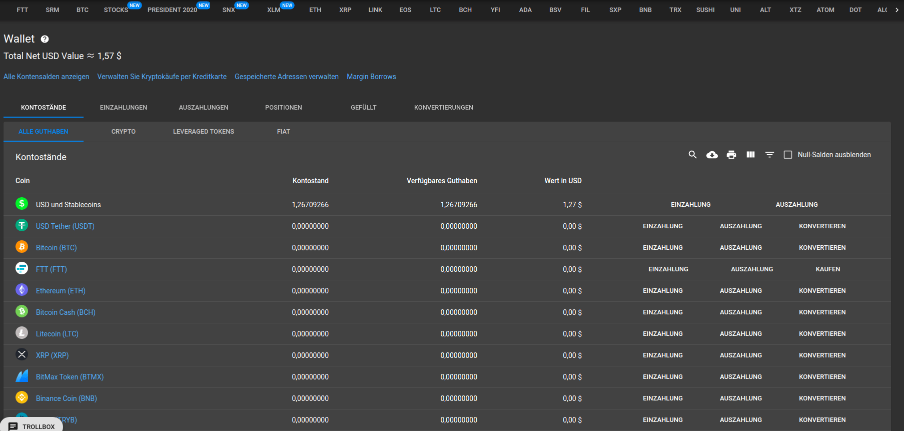 ftx wallets